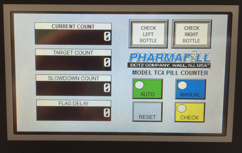 Deitz Pharmafill TC4 new HMI pill counter