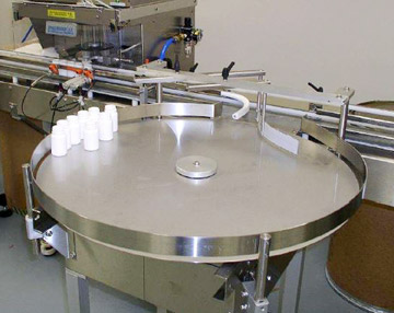 Deitz Pharmafill rotary powered turntables