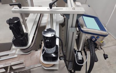 Bottle Bottom Coding Conveyor Automatically Prints and Transfers at 90 Degree Angle