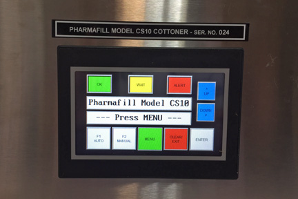 Automated Cotton Inserter Features New HMI for Fast, Easy Setup