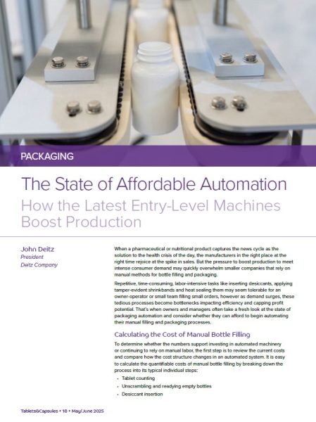 Deitz Company affordable packaging automation in Tablets & Capsules