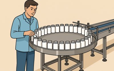 Rotary Turntables Semi-Automate Manual Desiccant Insertion
